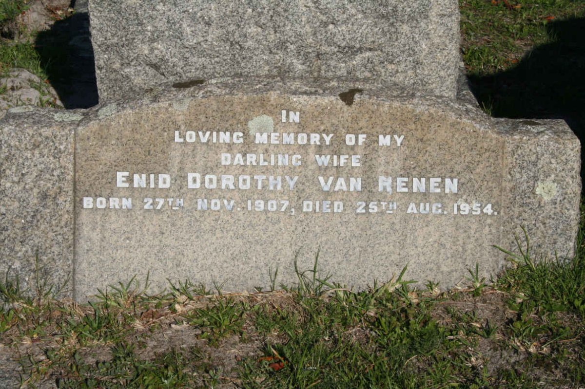 RENEN Enid Dorothy, van 1907-1954