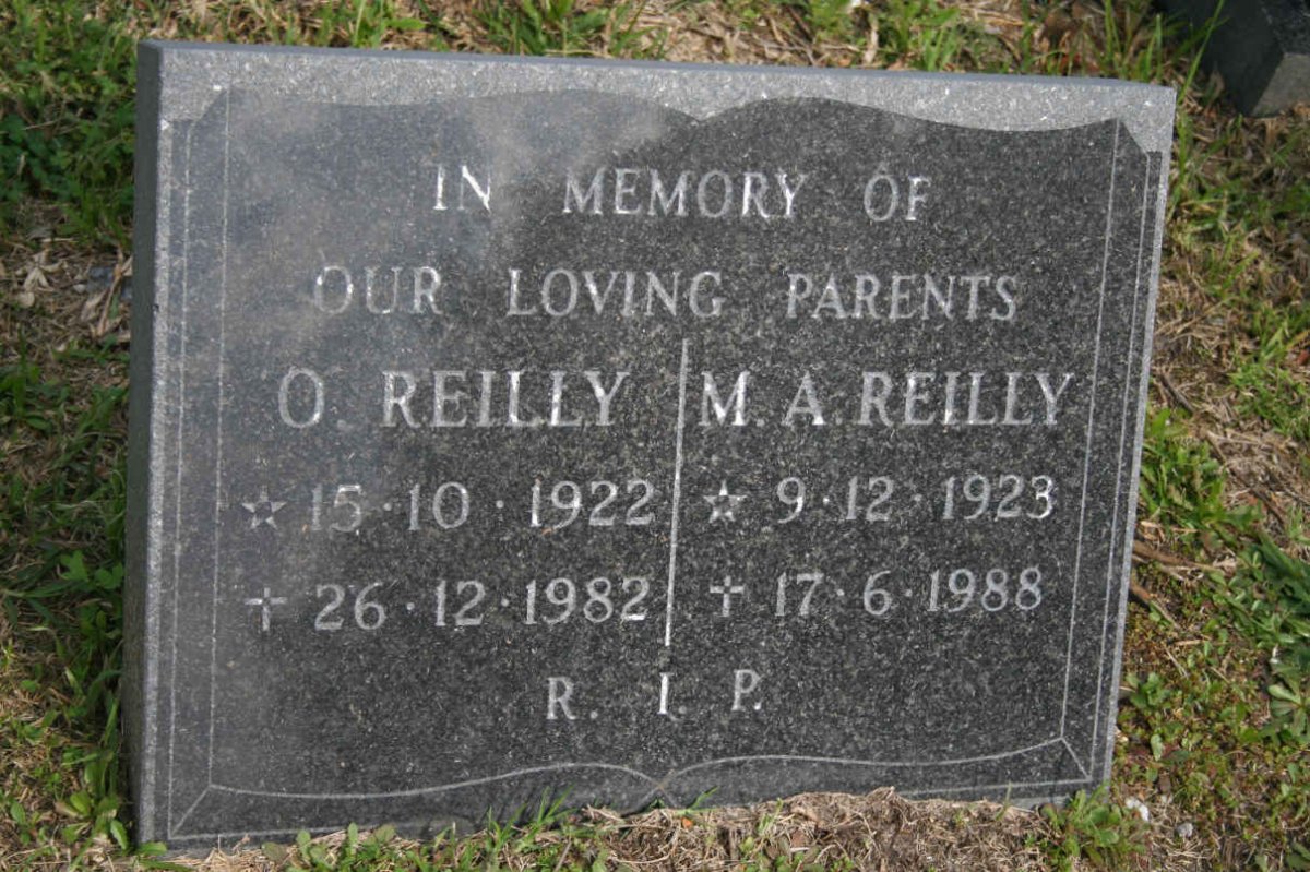 REILLY O. 1922-1982 &amp; M.A. 1923-1988