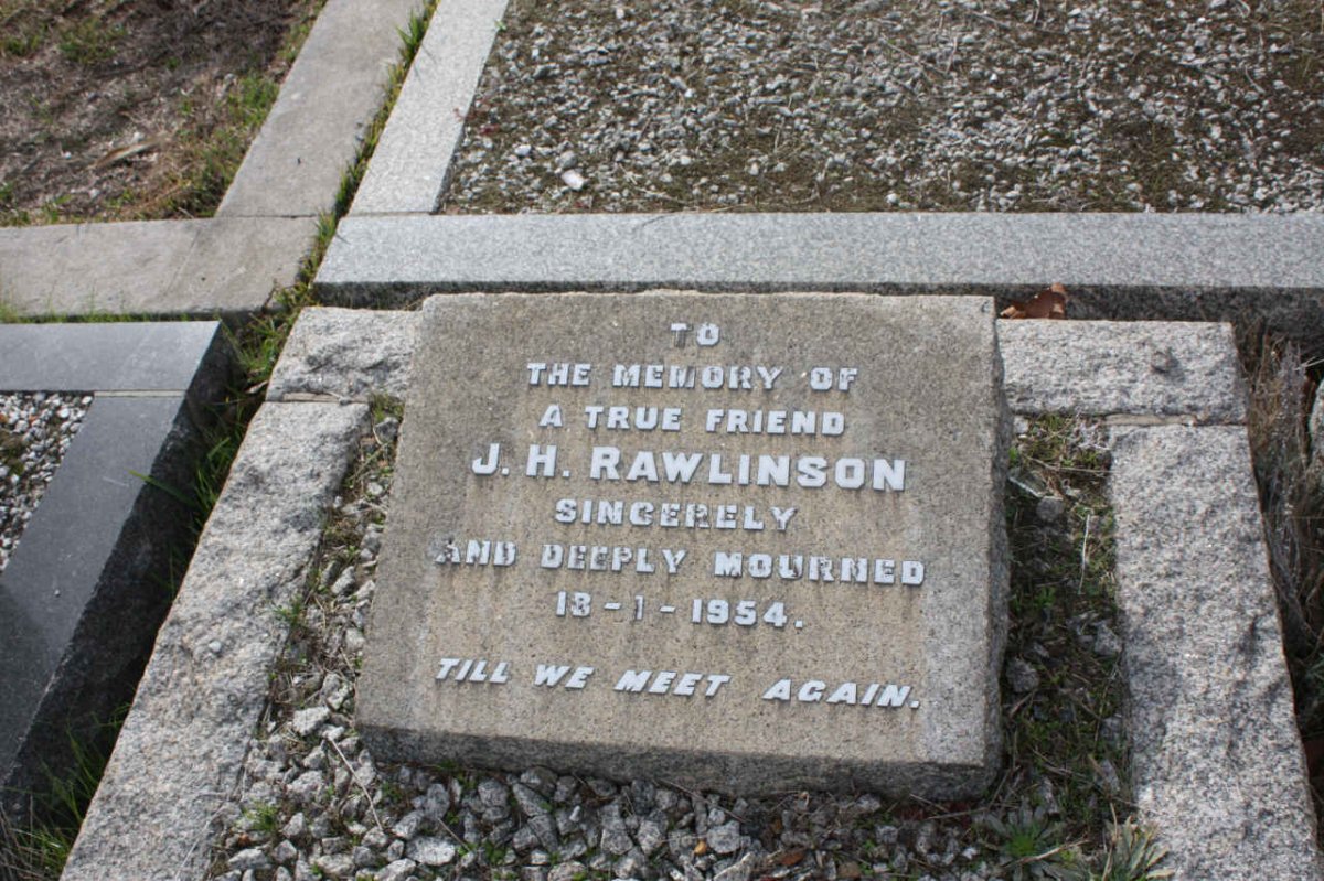 RAWLINSON J.H. -1954