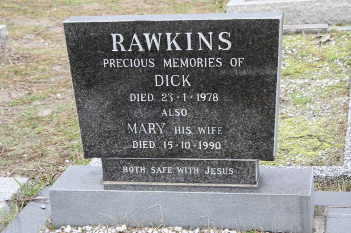 RAWKINS Dick -1978 &amp; Mary -1990