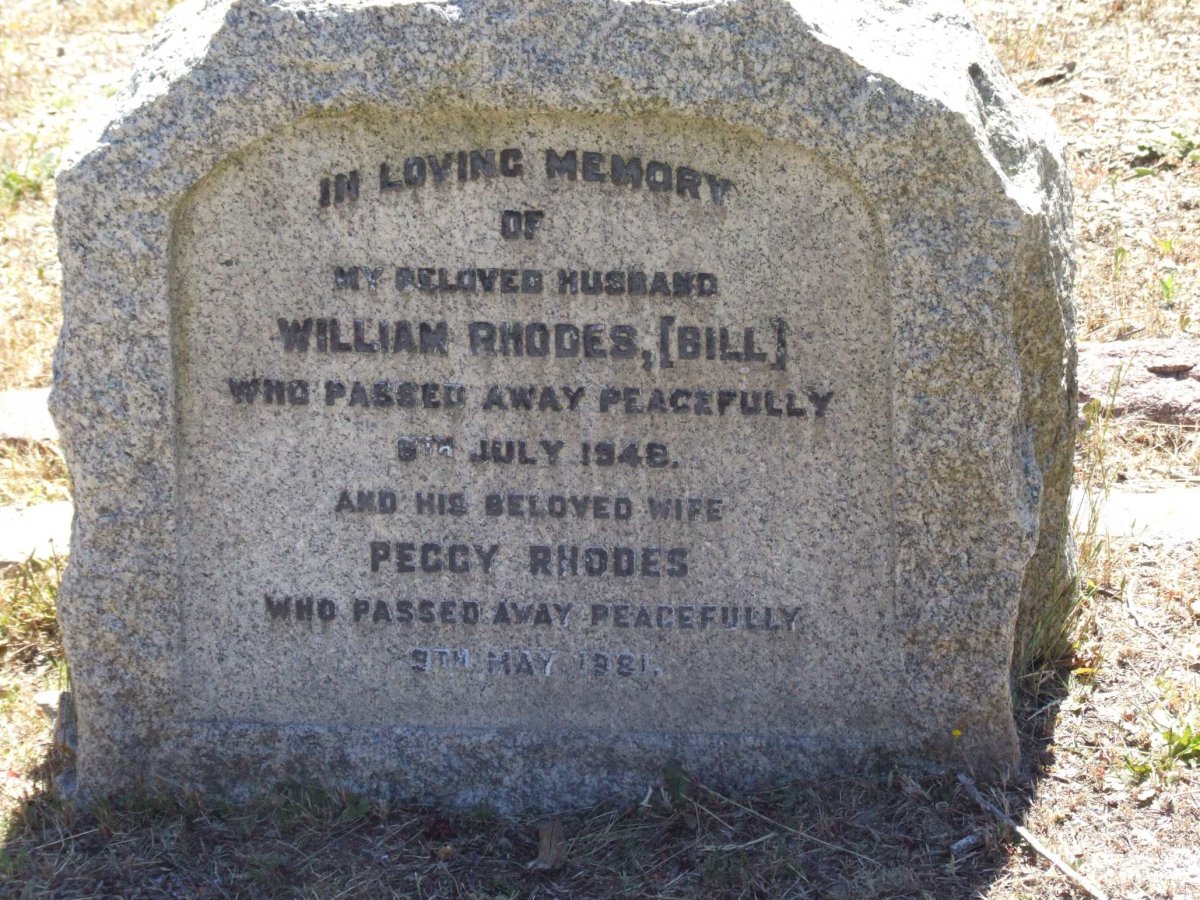 RHODES William -1948 &amp; Peggy -1981