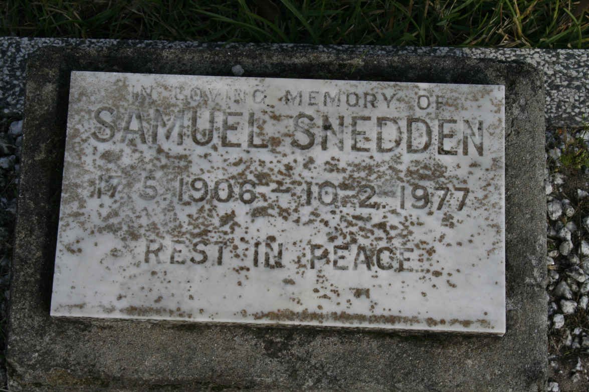 SNEDDEN Sameul 1906-1977