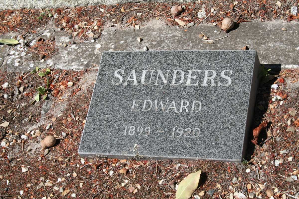 SAUNDERS Edward 1899-1920