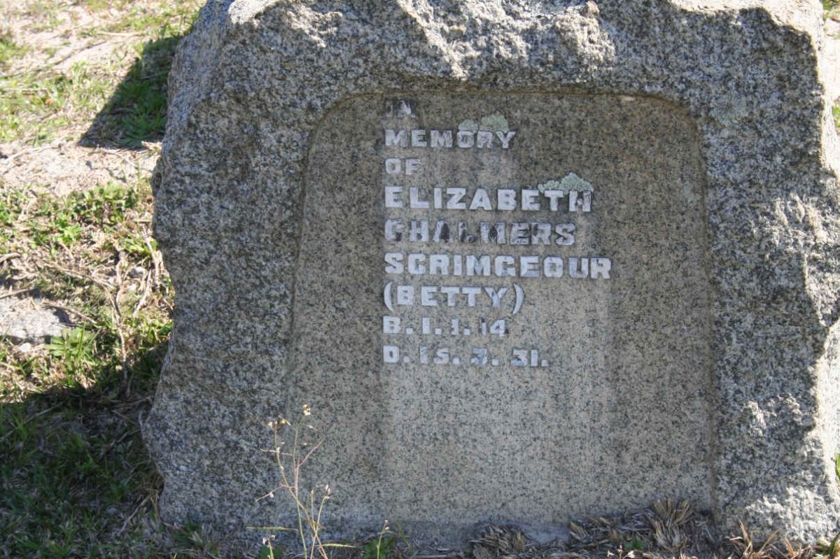 SCRIMGEOUR Elizabeth Chalmers 1914-1931