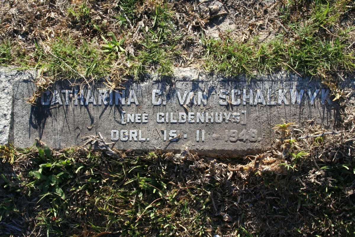 SCHALKWYK Catharina C., van nee GILDENHUYS -1948