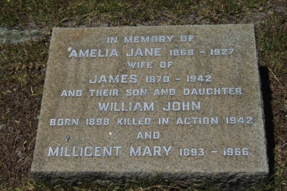 SCOTT James 1870-1942 &amp; Amelia Jane SHEPPARD 1868-1927 :: SCOTT William John 1898-1942 :: SCOTT Millicent Mary 1893-1966