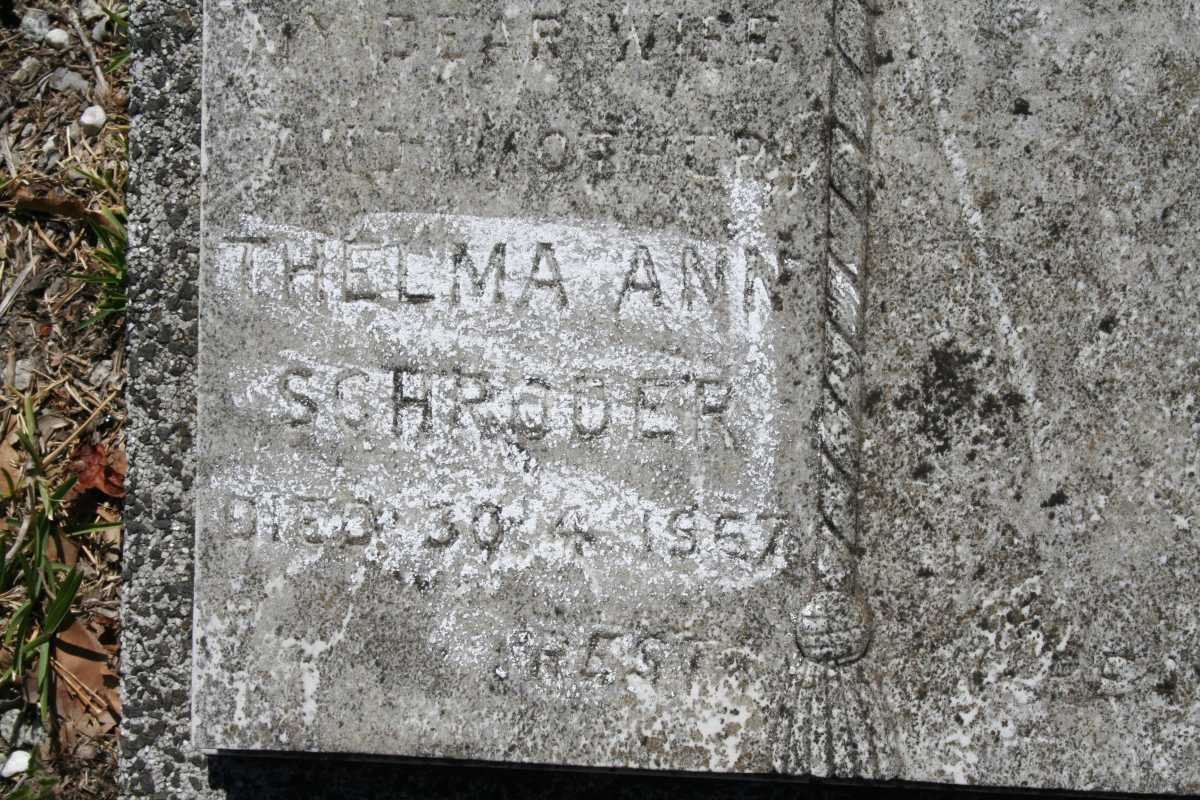SCHRODER Thelma Ann -1967