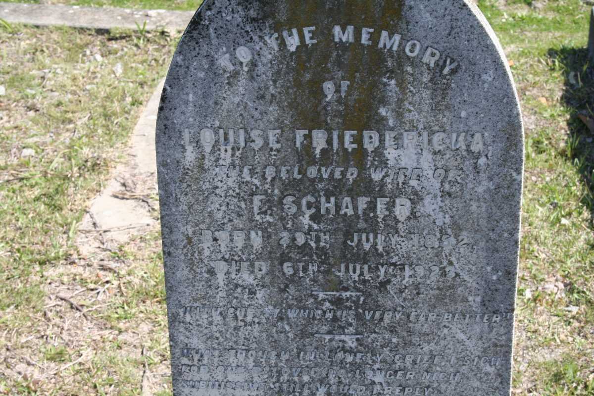 SCHAFER Louise Friedericka 1852-1923