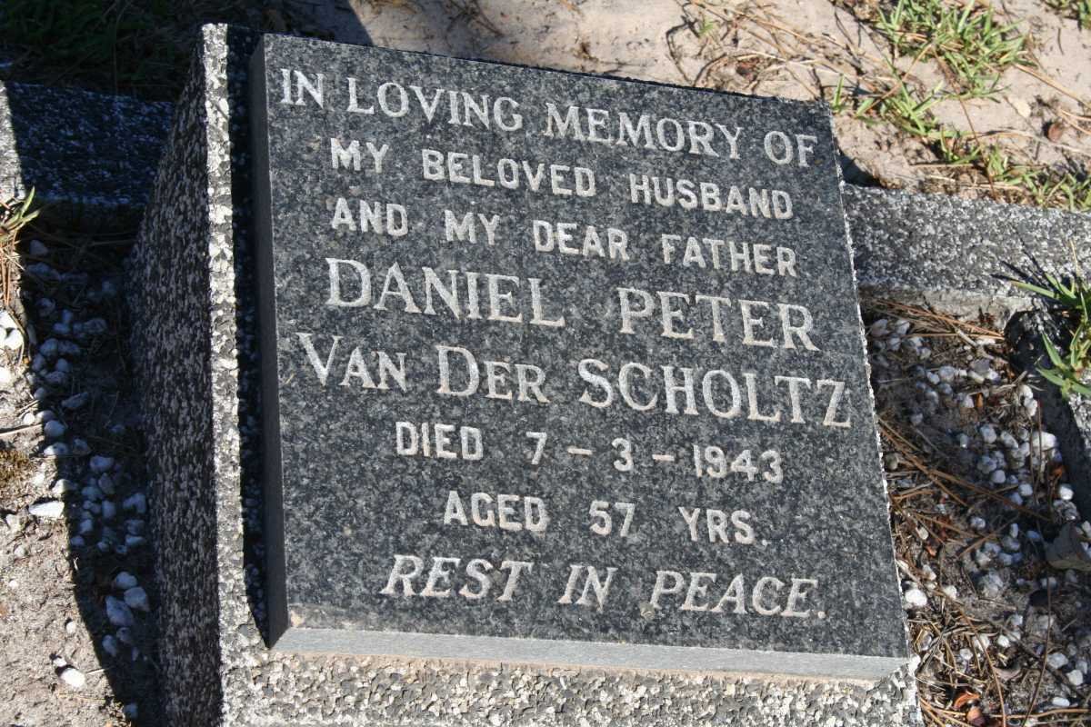 SCHOLTZ Daniel Peter, van der -1943