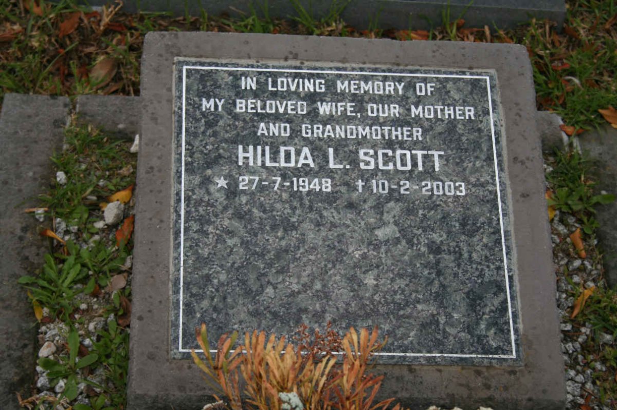 SCOTT Hilda L. 1948-2003