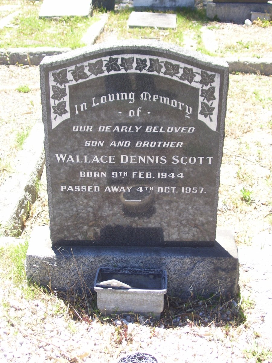 SCOTT Wallace Dennis 1944-1957