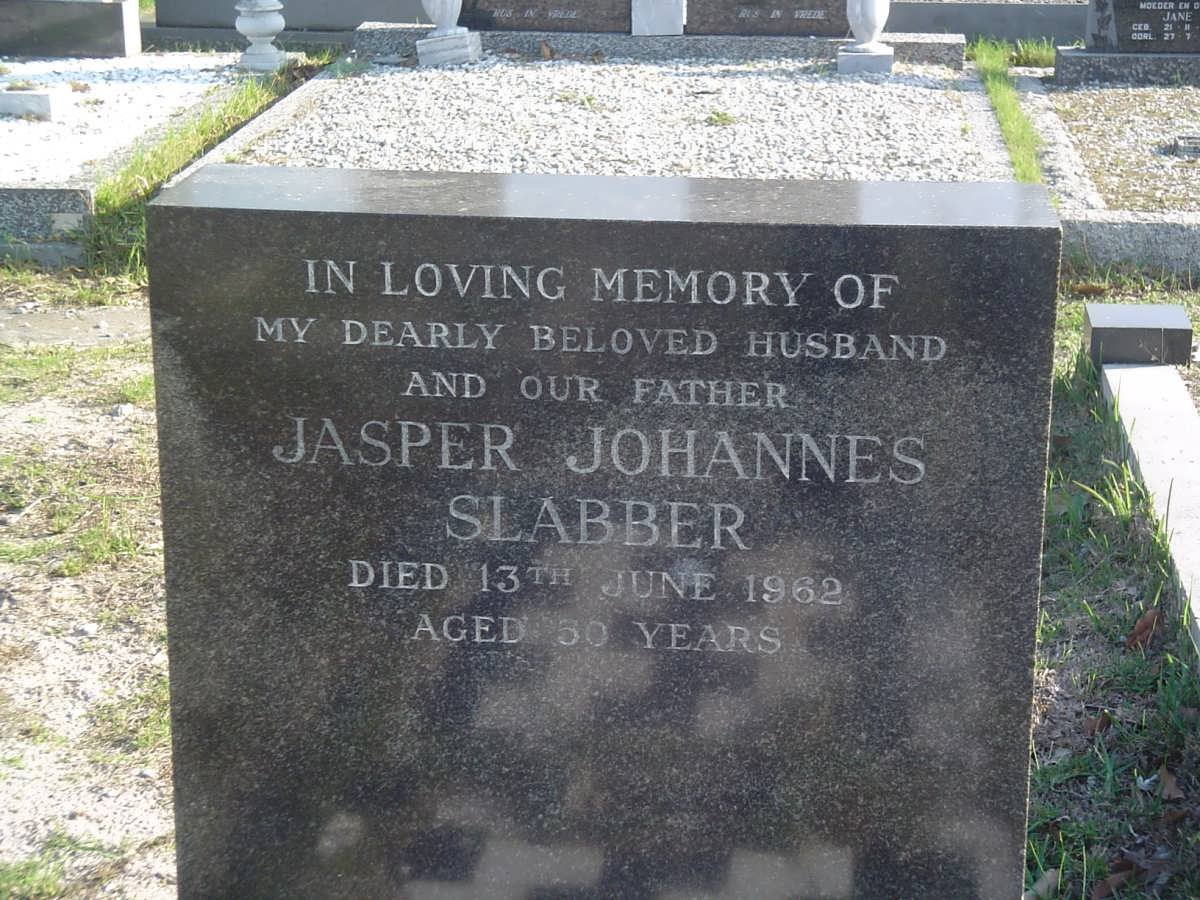 SLABBER Jasper Johannes -1962