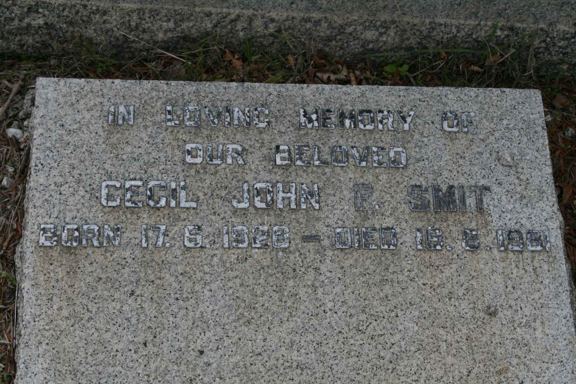 SMIT Cecil John F. 1920-1981