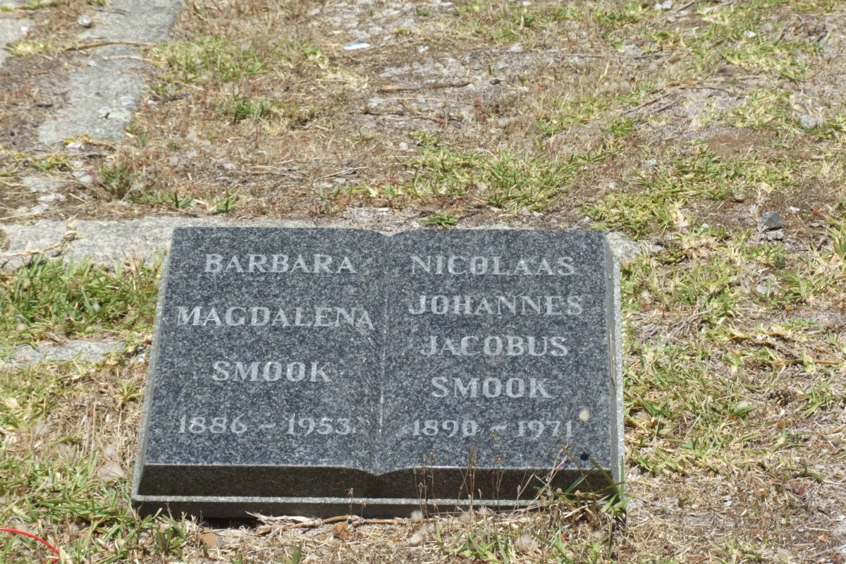 SMOOK Nicolaas Johannes 1890-1971 &amp; Barbara Magdalena 1886-1953