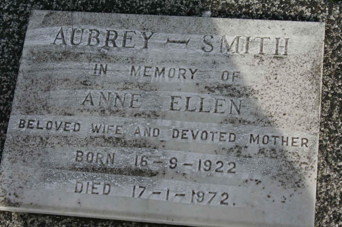 SMITH Anne Ellen, Aubrey 1922-1972
