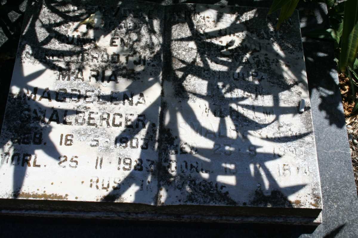 SMALLBERGER Johan Wilhelm 1897-1970 &amp; Maria Magdelena 1903-1983