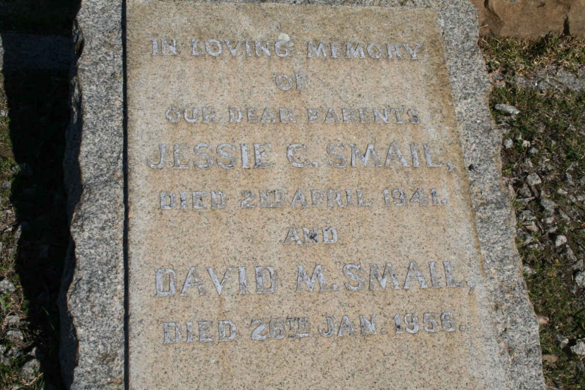 SMAIL David M. -1956 &amp; Jessie C. -1941