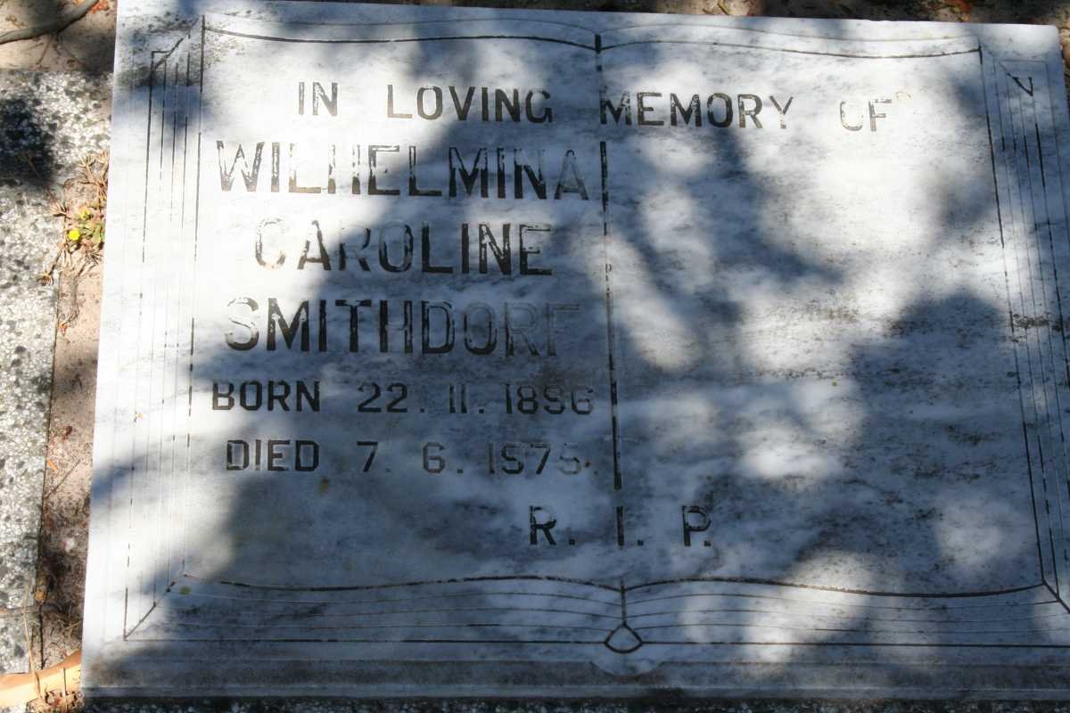 SMITHDORF Wilhelmina Caroline 1896-1975