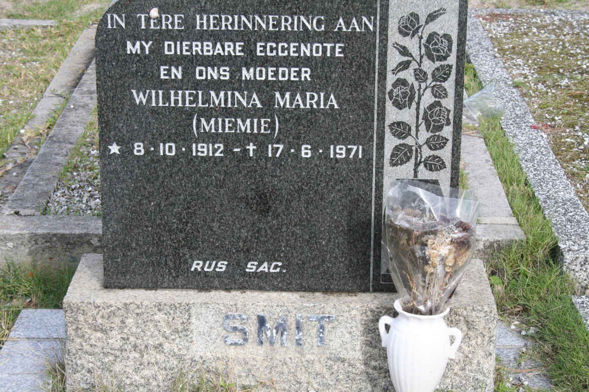 SMIT Wilhelmina Maria 1912-1971