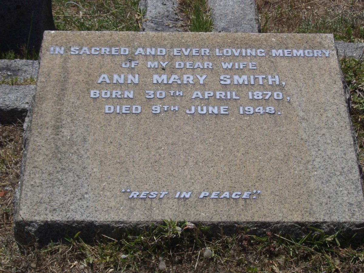 SMITH Ann Mary 1870-1948