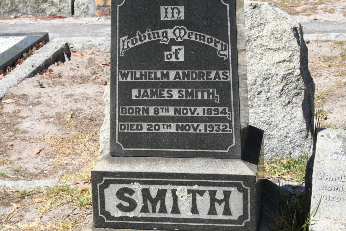 SMITH Wilhelm Andreas James 1894-1932