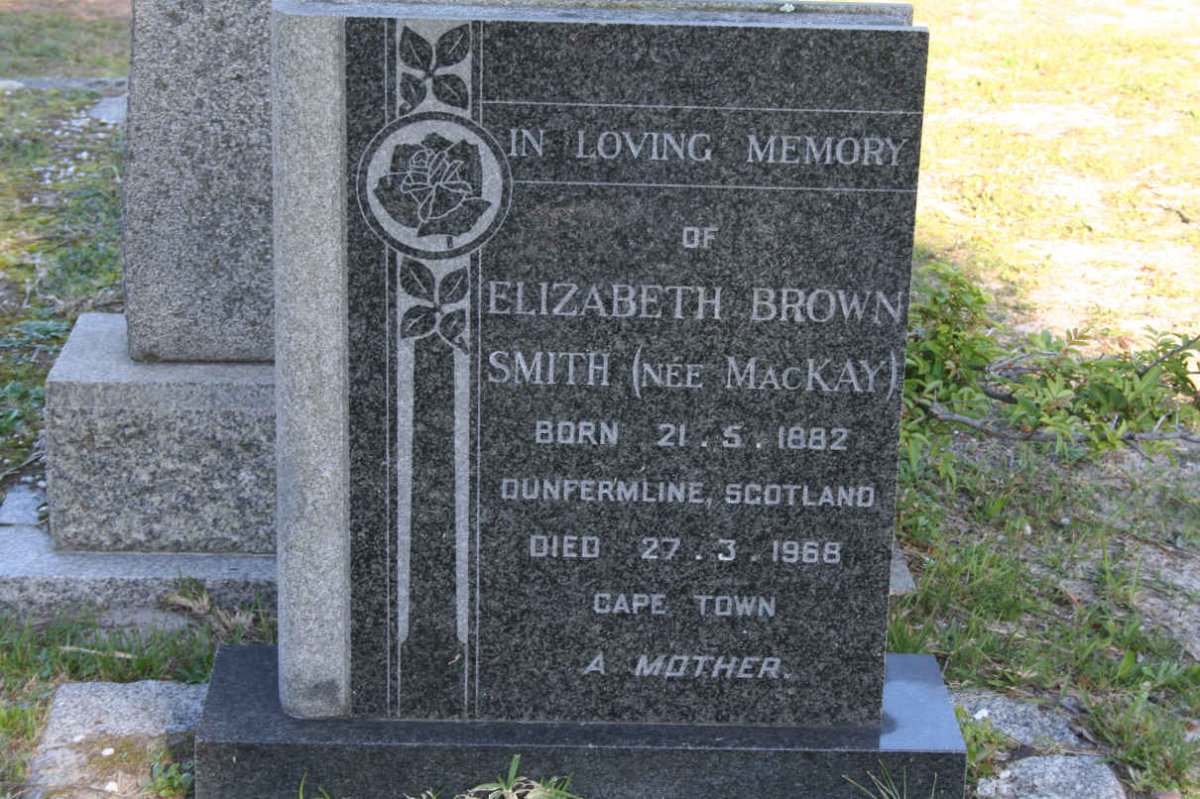 SMITH Elizabeth Brown nee MacKAY 1882-1968