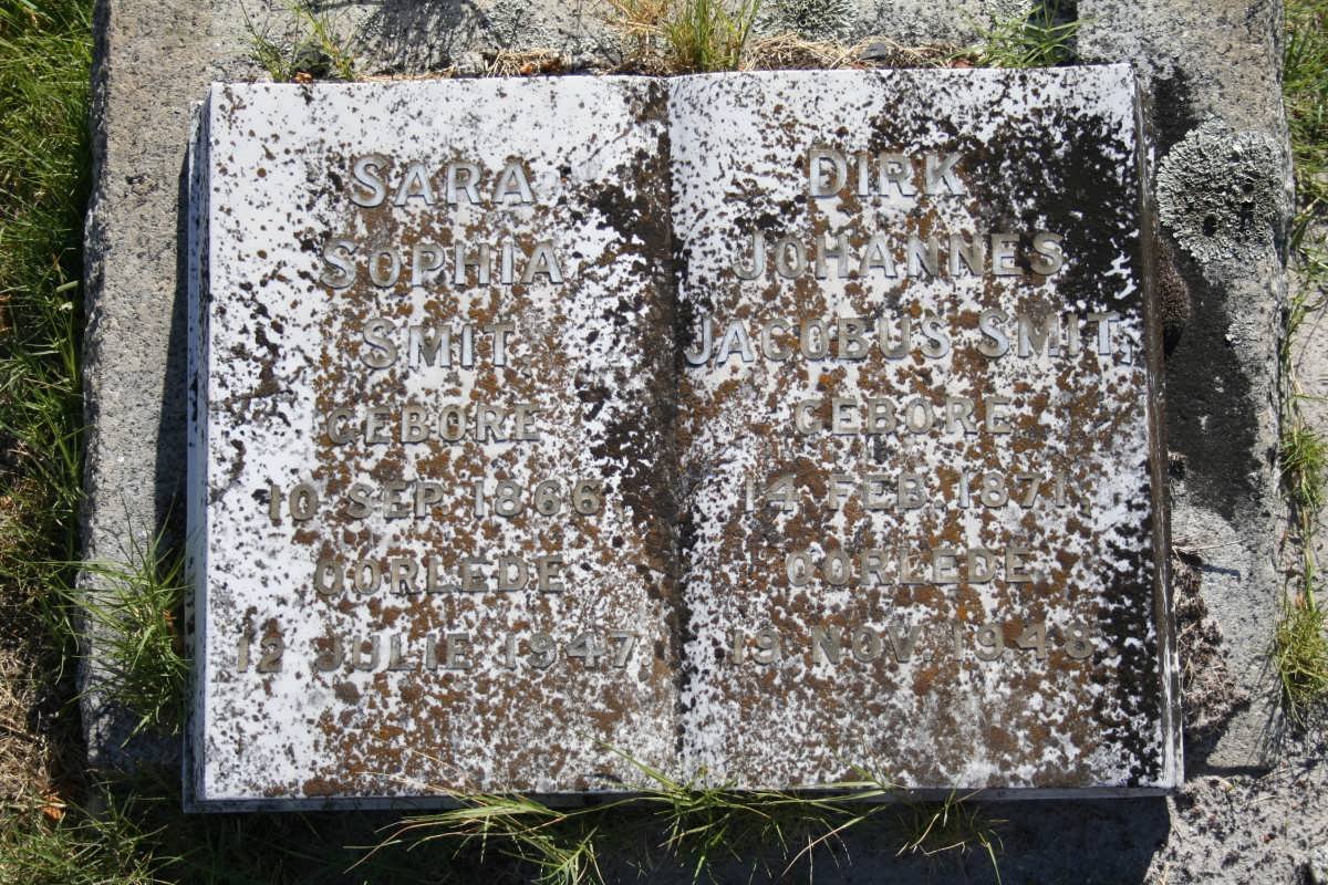 SMIT Dirk Johannes Jacobus 1871-1948 &amp; Sara Sophia 1866-1947