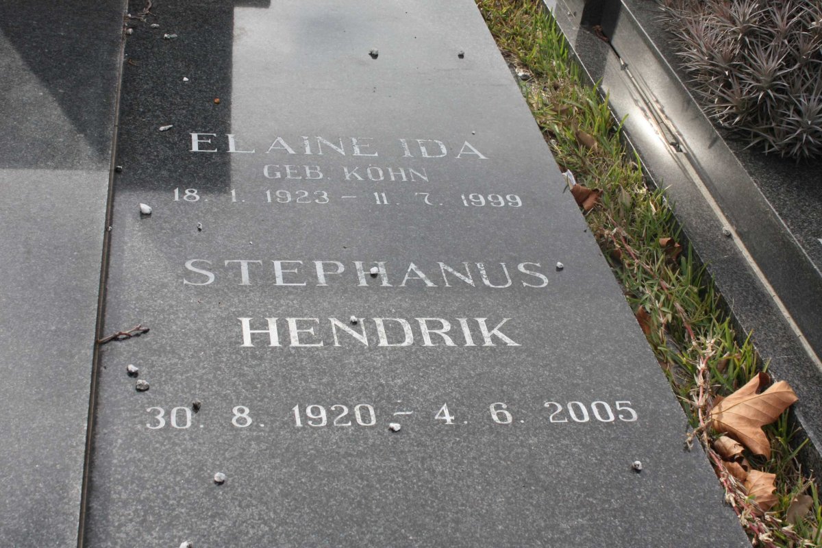 SMIT Stephanus Hendrik 1920-2005 &amp; Elaine Ida KŐHN 1923-1999