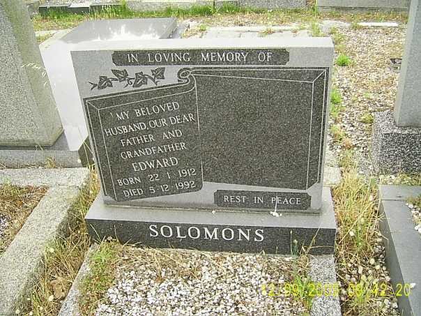 SOLOMONS Edward 1912-1992