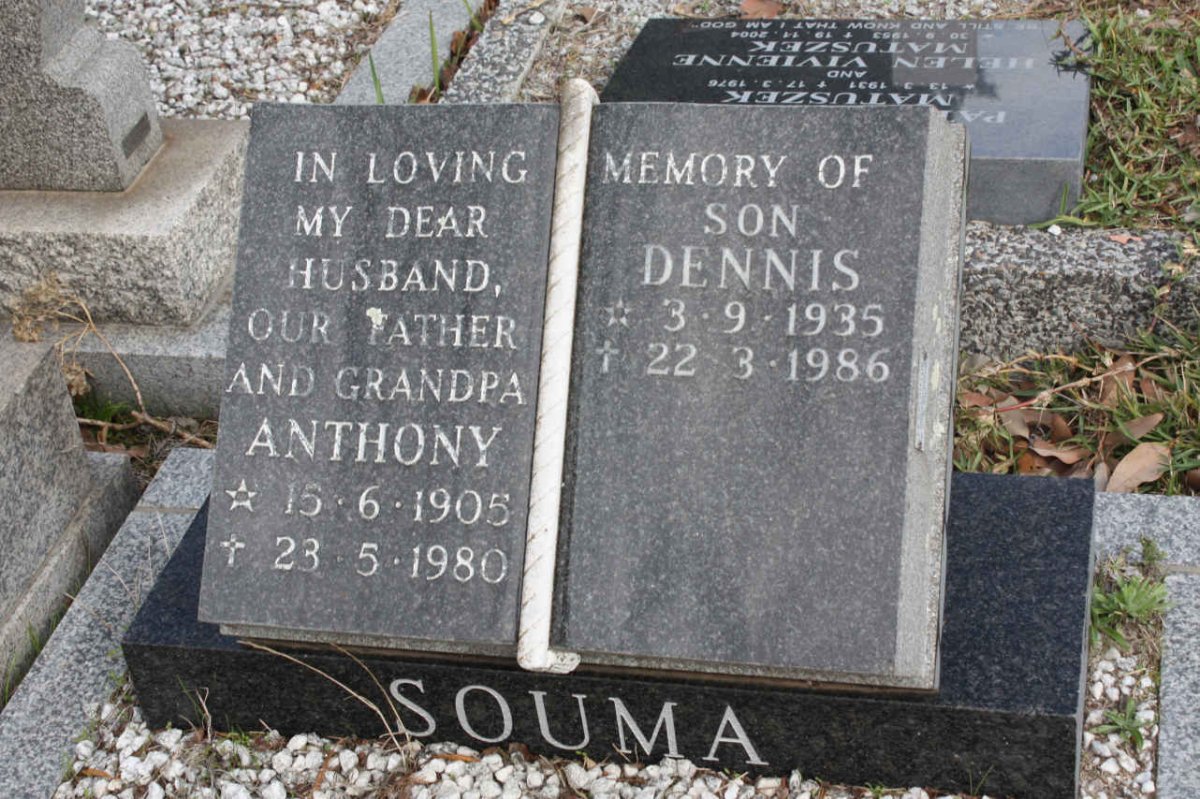 SOUMA Anthony 1905-1980 :: SOUMA Dennis 1935-1986