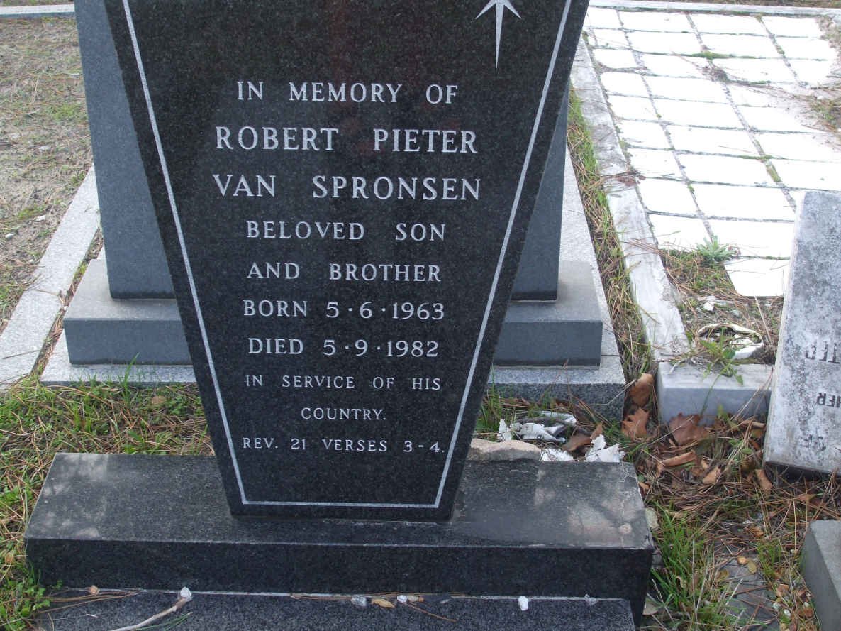 SPRONSEN Robert Pieter, van 1963-1982