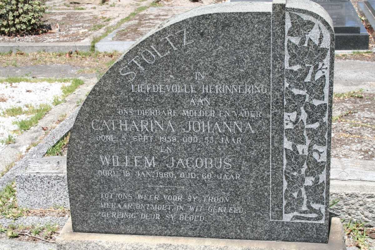 STOLTZ Willem Jacobus -1960 &amp; Catherina Johanna -1959