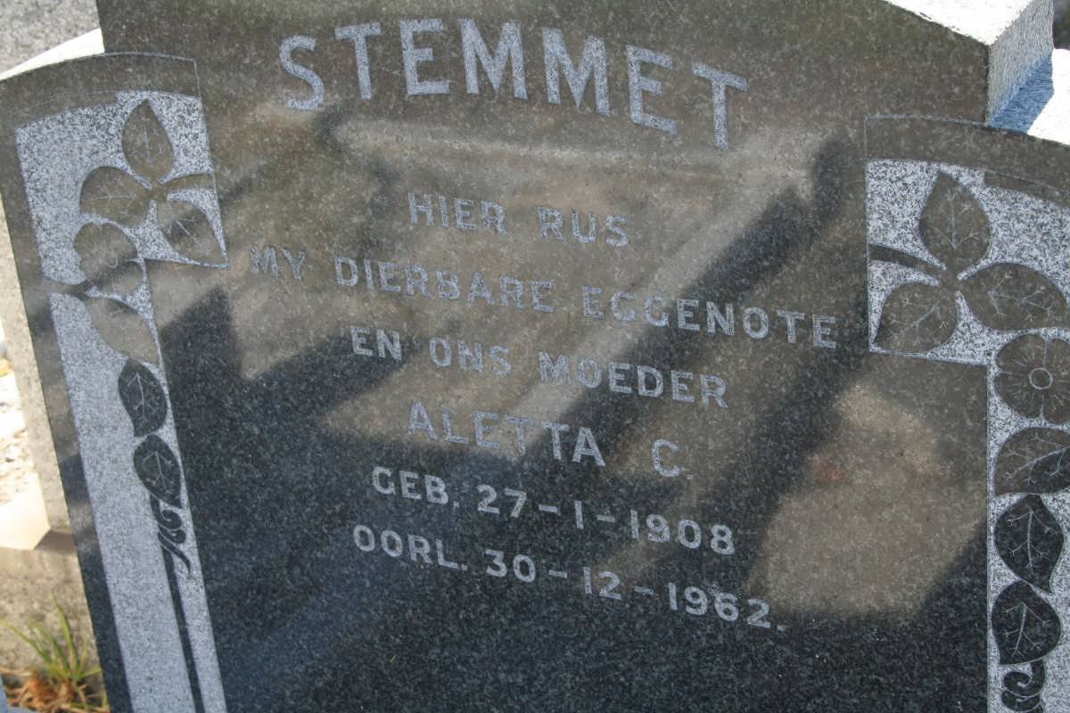 STEMMET Aletta C. 1908-1962