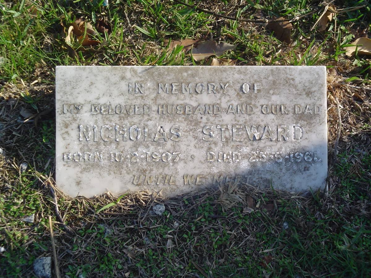 STEWARD Nicholas 1907-1961