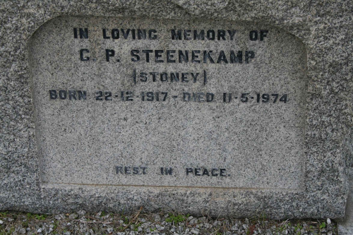 STEENEKAMP C.P. 1917-1974