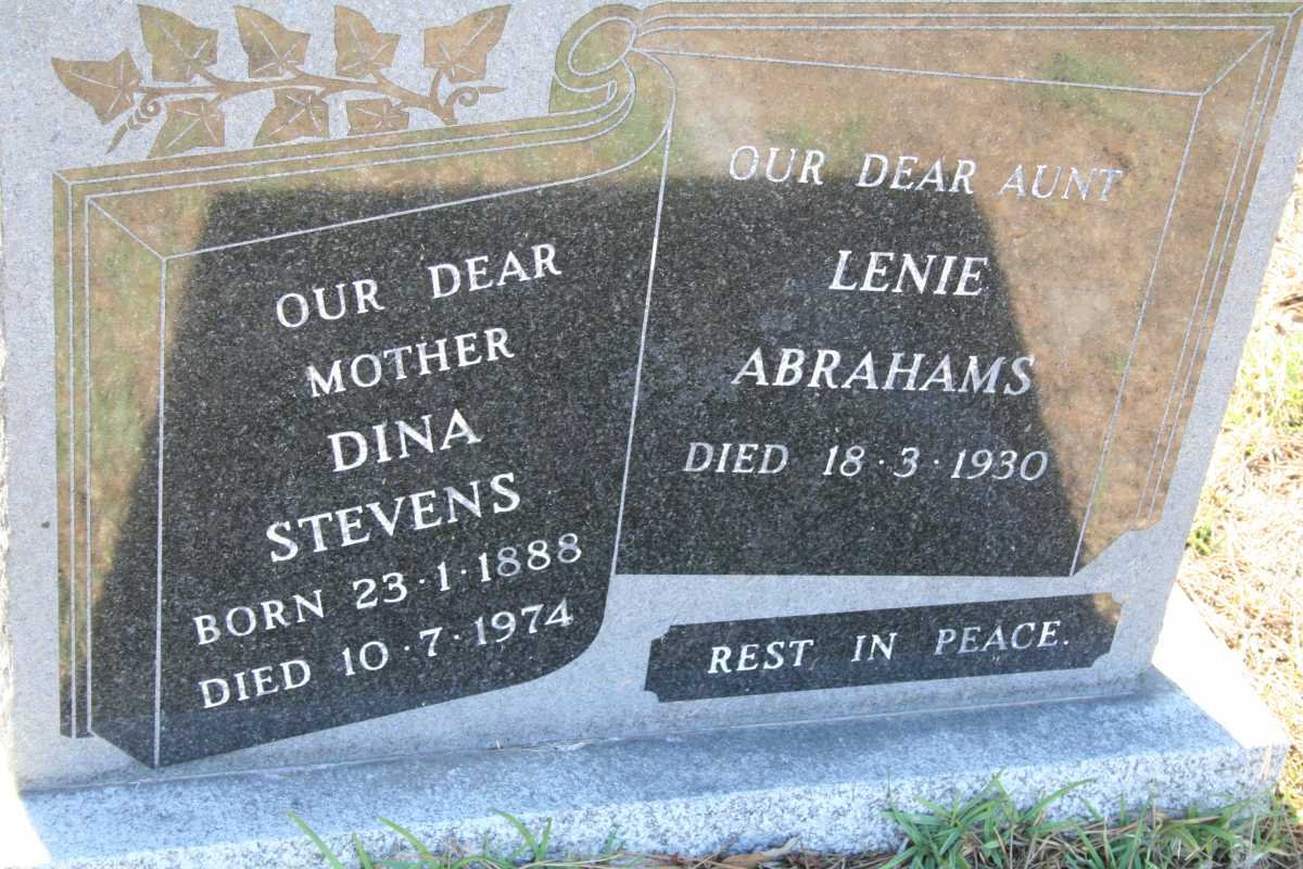STEVENS Dina 1888-1974 :: ABRAHAMS Lenie -1930