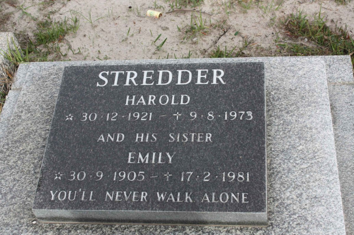 STREDDER Harold 1921-1973 :: STREDDER Emily 1905-1981