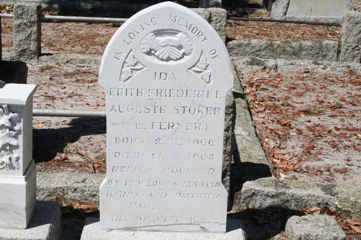 STOKER Ida Friederike Auguste nee FERNER 1906-1965