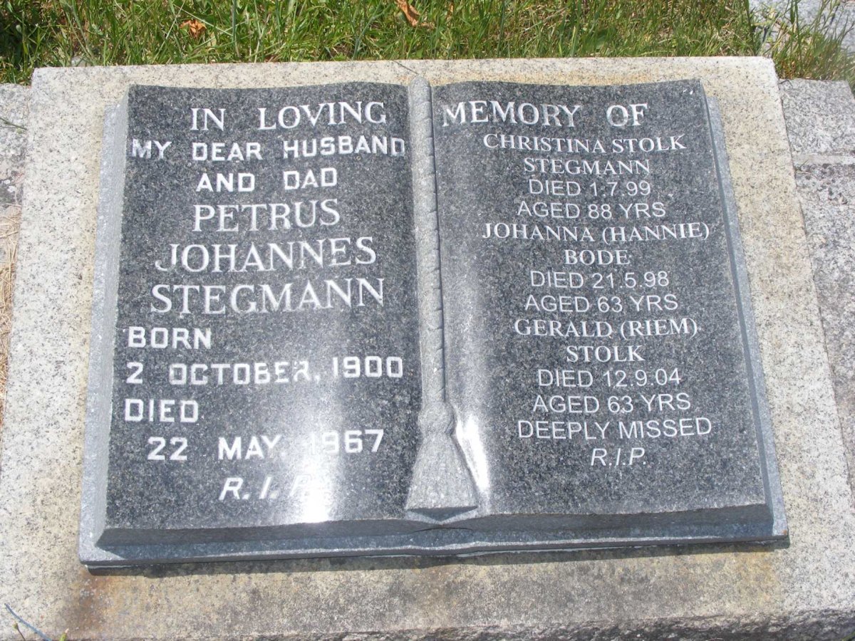 STEGMANN Petrus Johannes 1900-1967