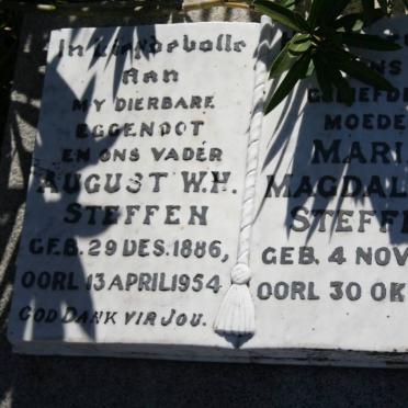 STEFFEN August W.H. 1886-1954 &amp; Maria Magdalena 1888-1970