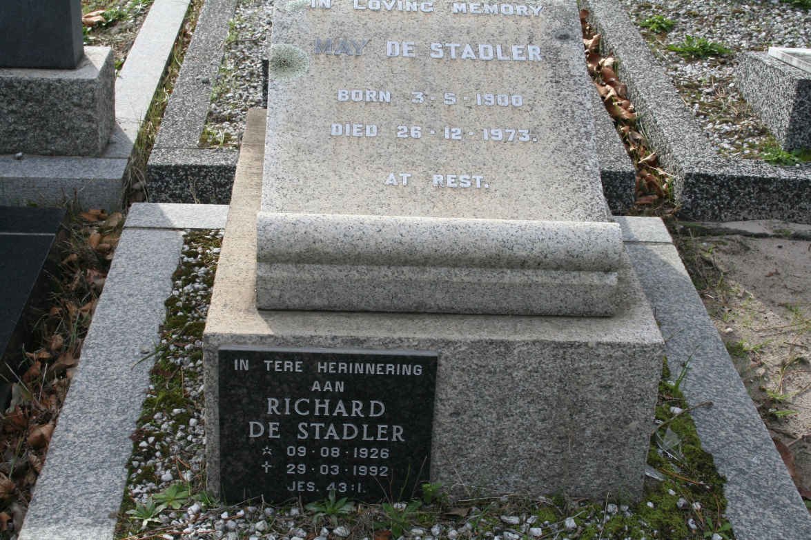 STADLER May, de 1900-1973 :: DE STADLER Richard 1926-1992
