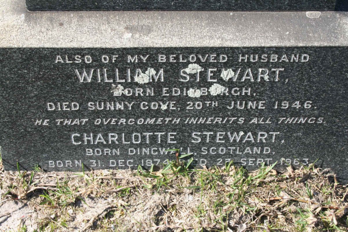 STEWART William -1946 &amp; Charlotte 1874-1963
