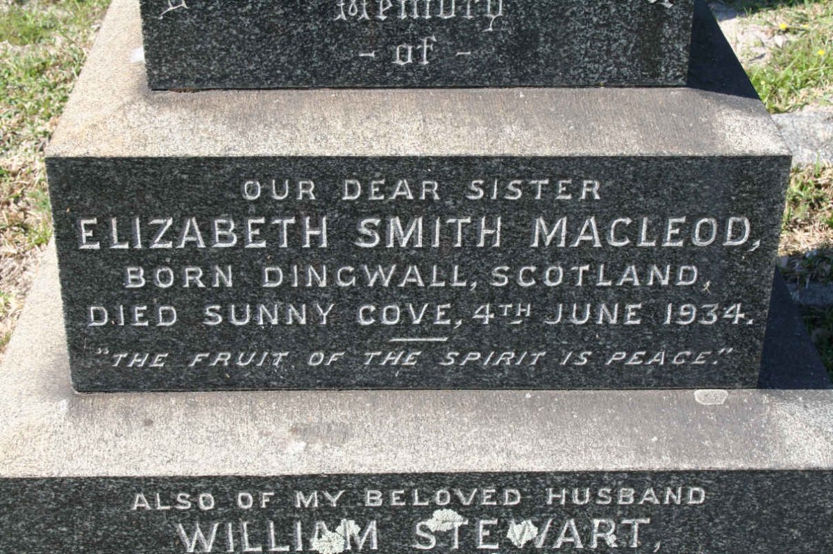 MACLEOD Elizabeth Smith -1934