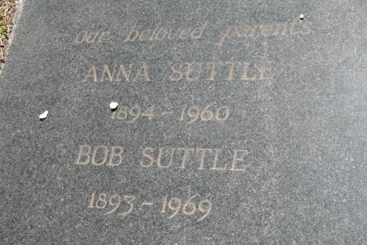 SUTTLE Bob 1893-1969 &amp; Anna 1894-1960