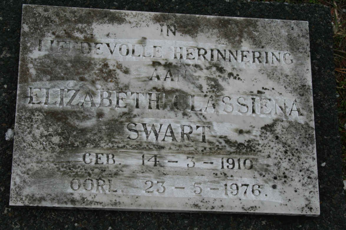 SWART Elizabeth Classiena 1910-1976