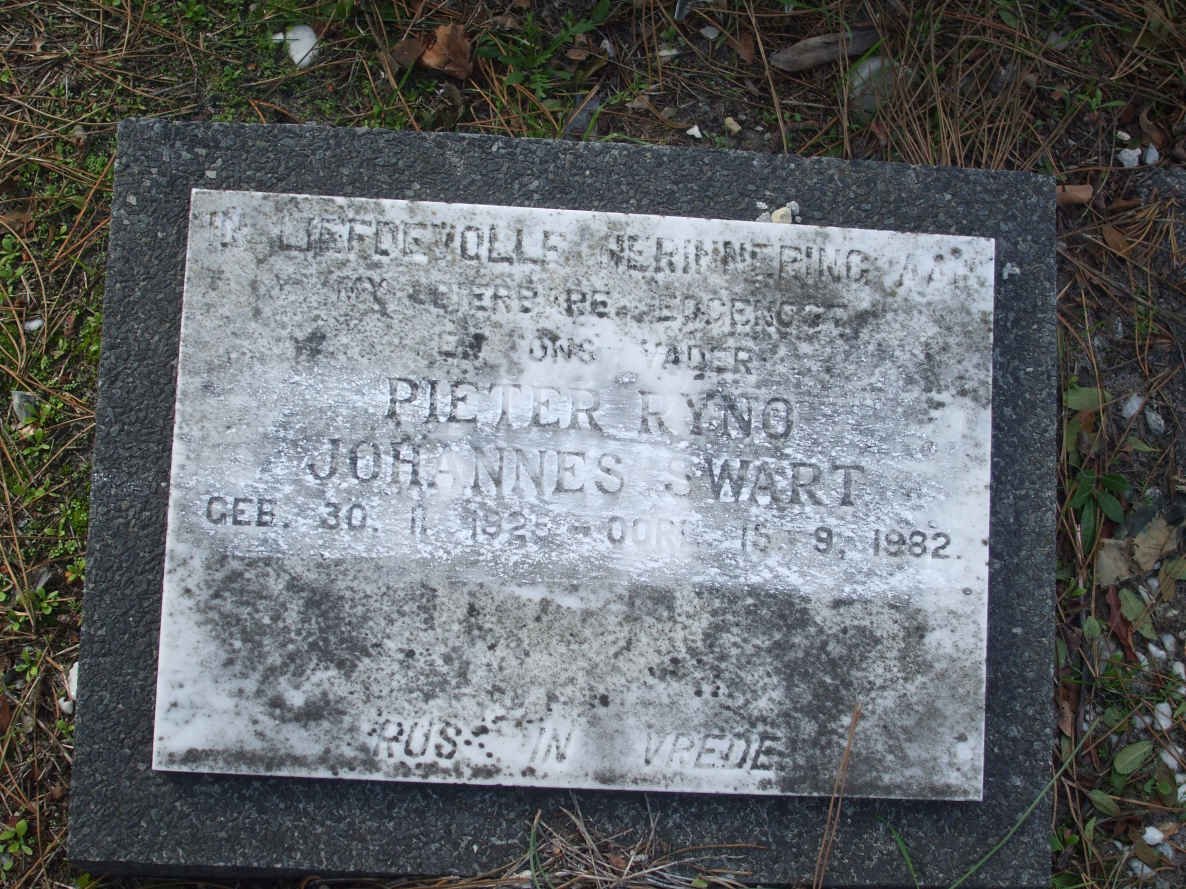 SWART Pieter Ryno Johannes 1925-1982