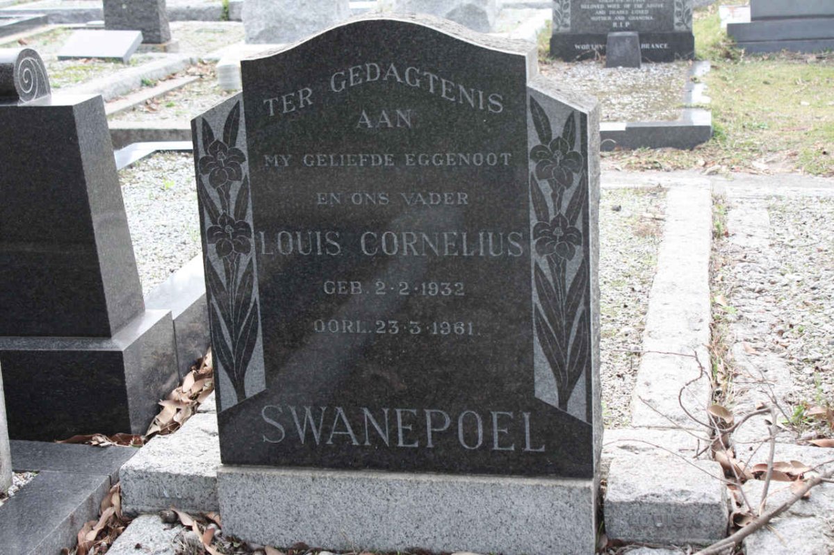 SWANEPOEL Louis Cornelius 1932-1961