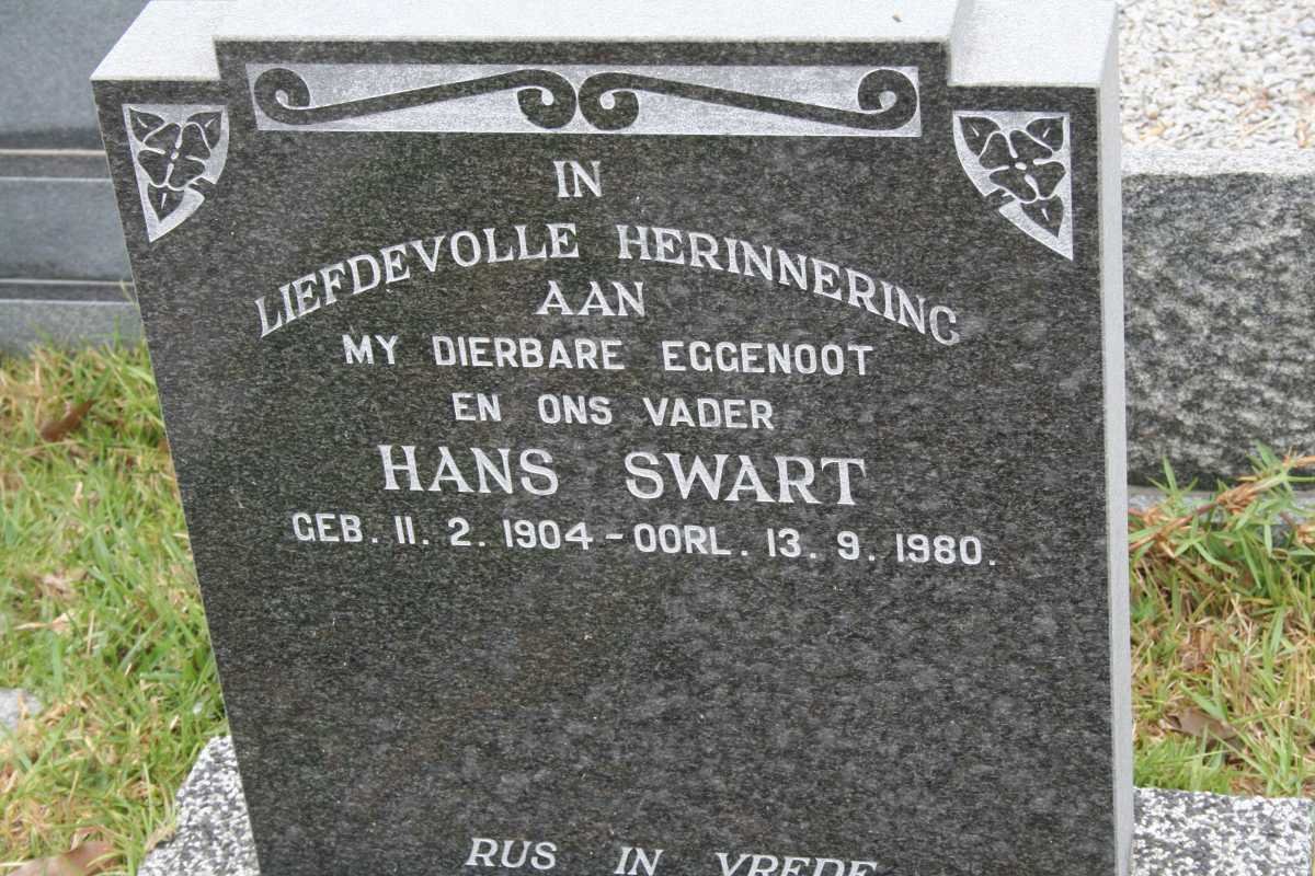 SWART Hans 1904-1980