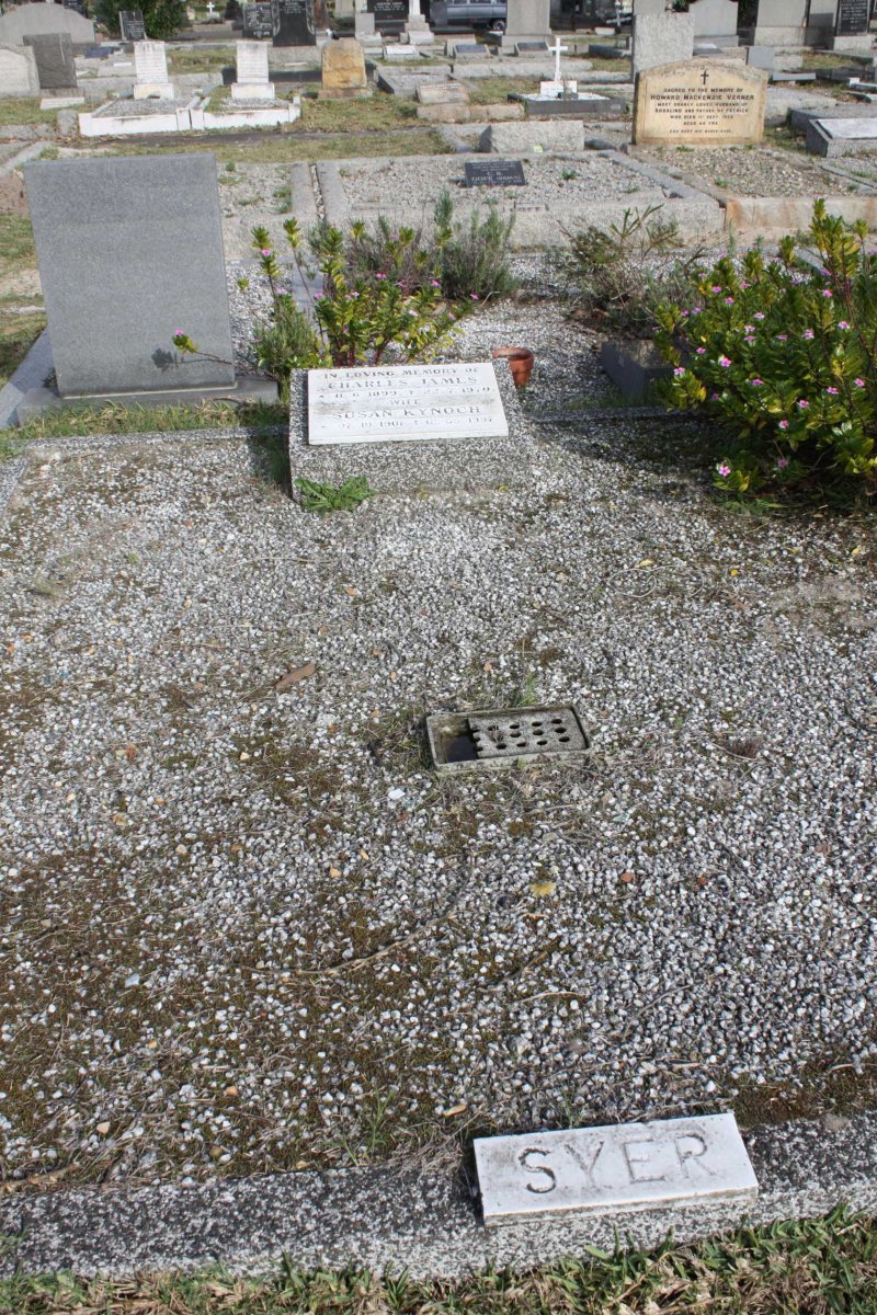 SYER Charles James 1899-1970 &amp; Susan KYNOCH 1901-1997
