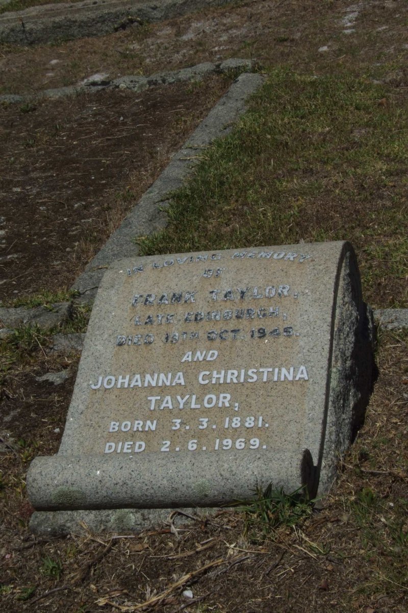 TAYLOR Frank -1948 &amp; Johanna Christina 1881-1969